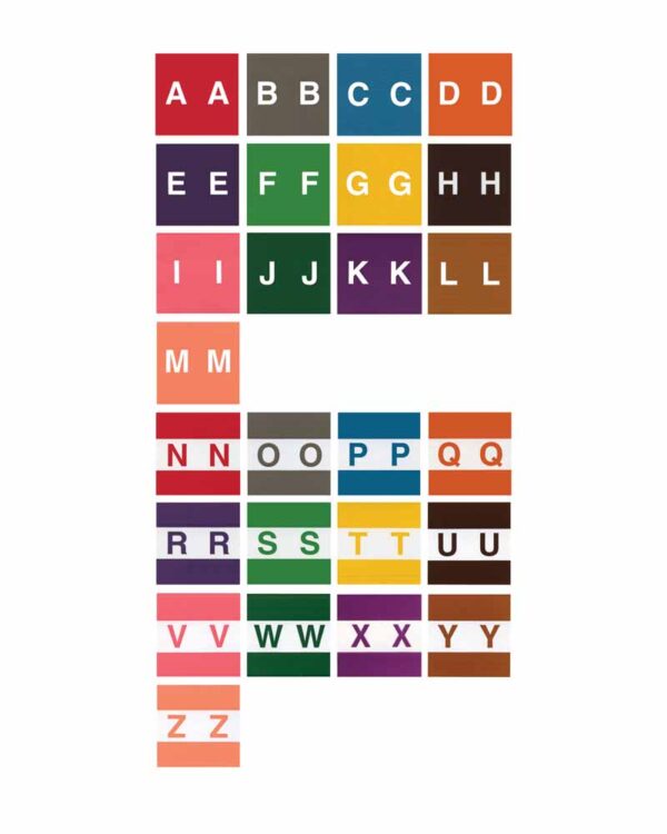 Image of 1.875 X 1.875 Large Alphabetic Label Set Model L178st 1