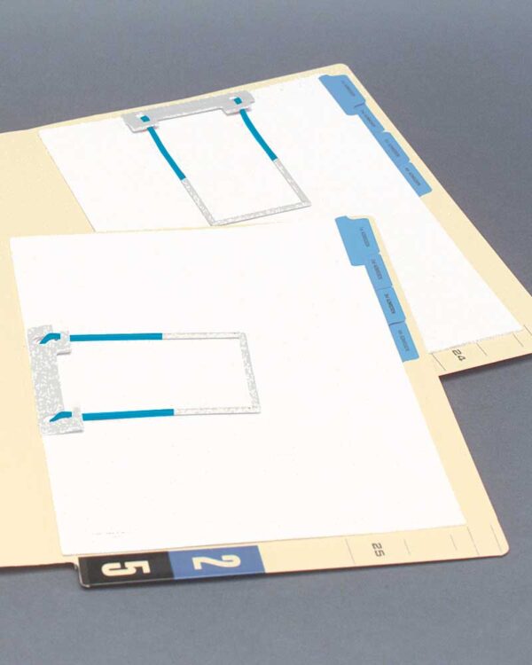 Image of 9 X 11 Admission Tab Dividers With 0.50 Tab Model Tab Div St1 Se 1