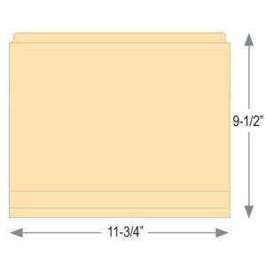 Image of 9.5 X 11.75 11pt. 0.50 Drop Front Folder Model Cocfv 1