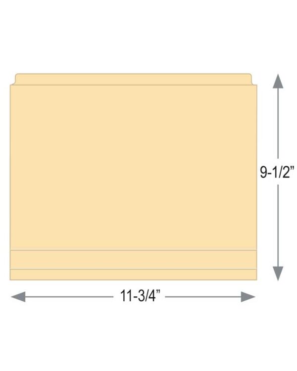 Image of 9.5 X 11.75 11pt. 0.50 Drop Front Folder Model Cocfv 1