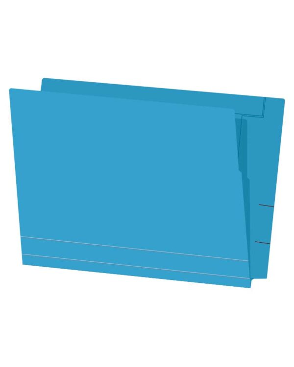 Image of 9.5 X 12.125 11pt. Varicolor Folders With 0.50 Drop Front Blue Model F Bl 1